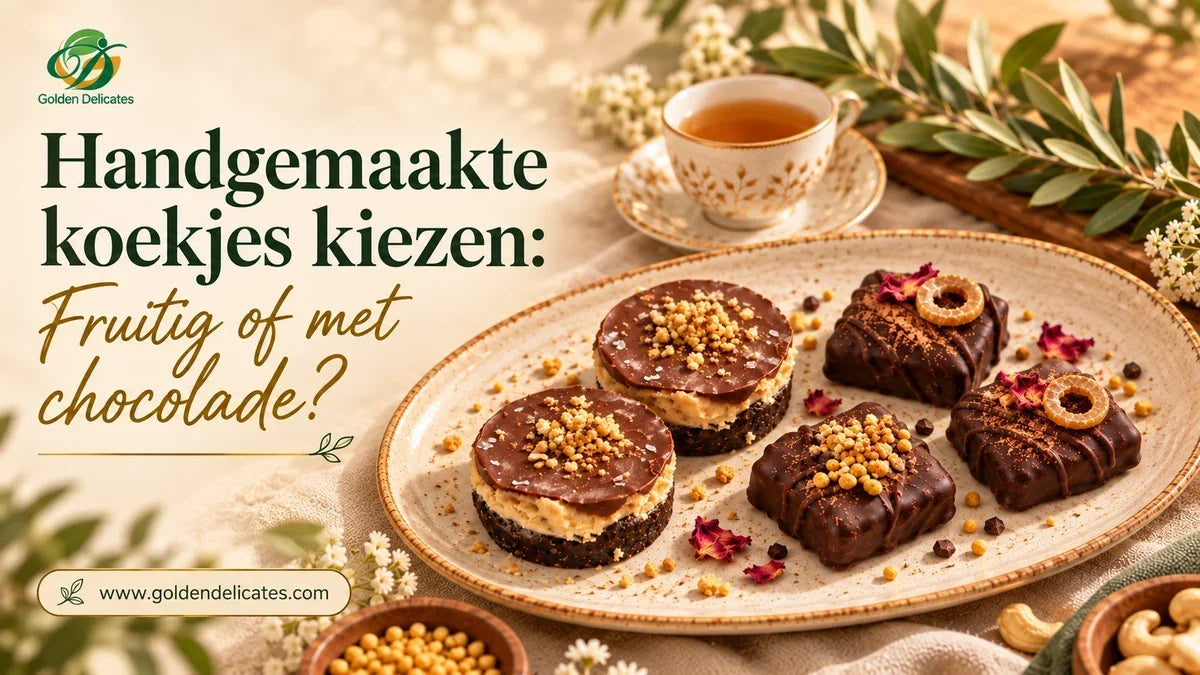 Handgemaakte koekjes kiezen: fruitig of met chocolade?