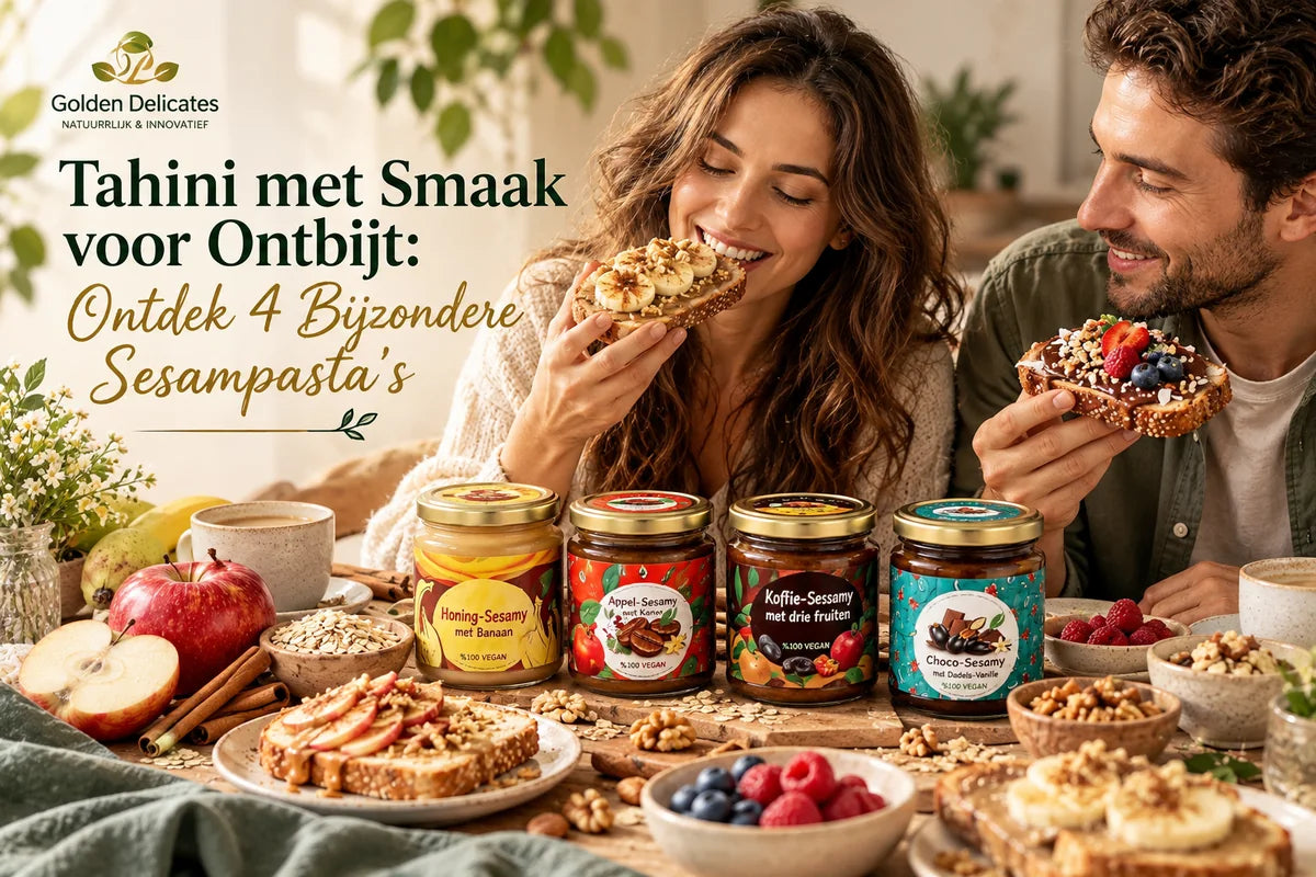 Tahini met smaak voor ontbijt: ontdek 4 bijzondere sesampasta’s