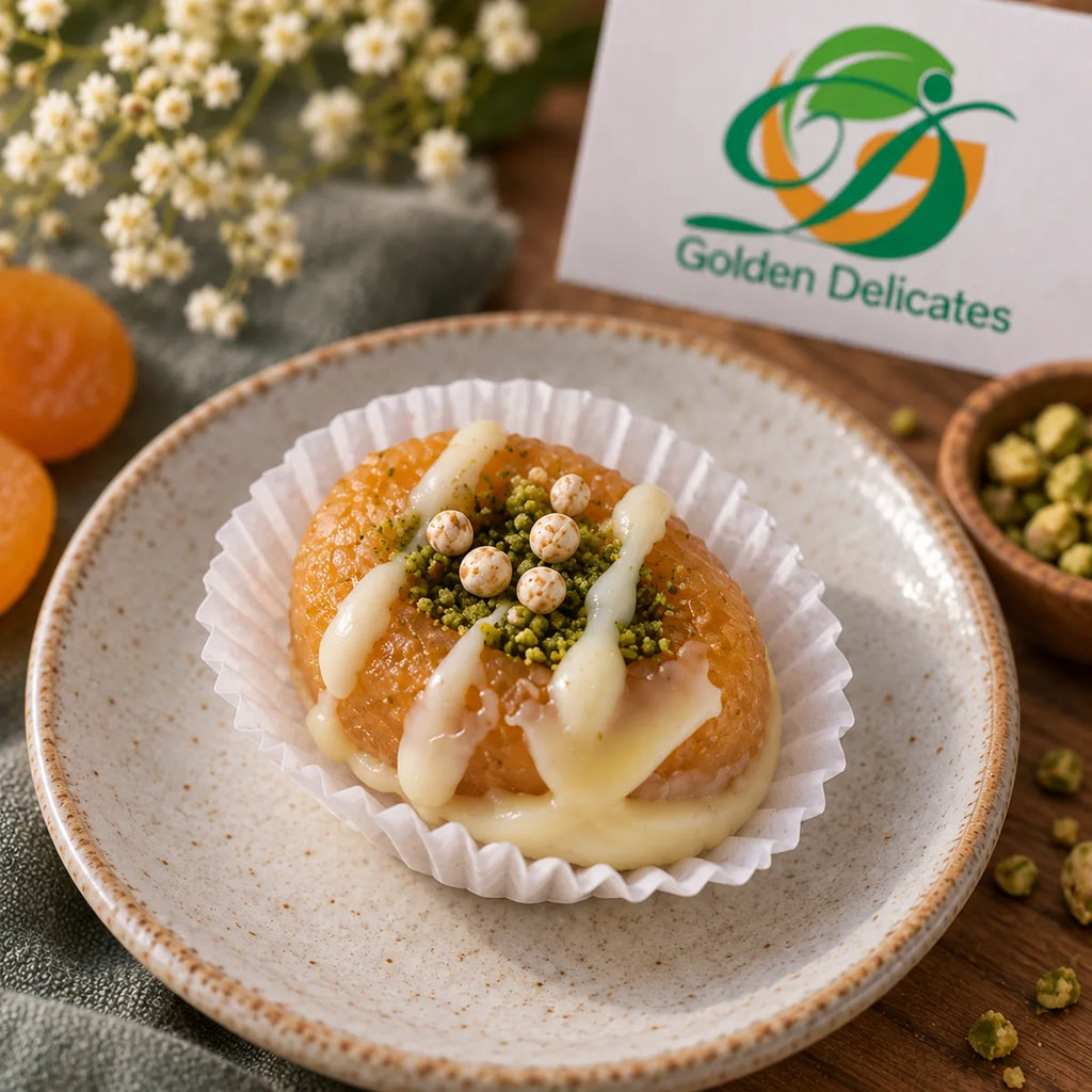 Golden Amandel-Abrikoos Bites