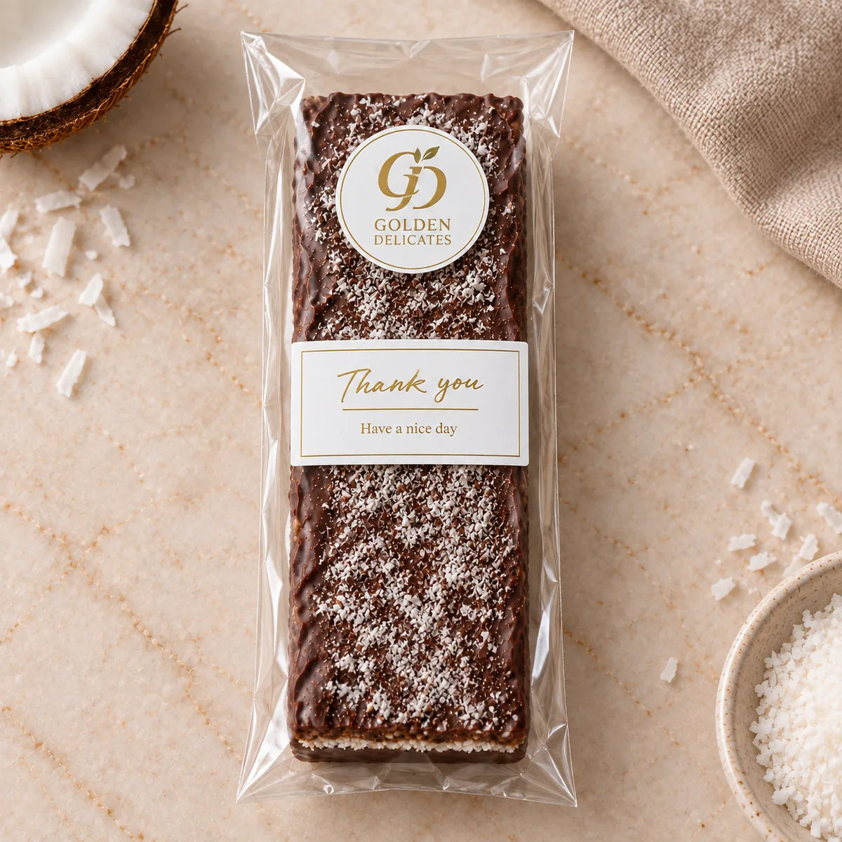 Golden Date Coconut Bar