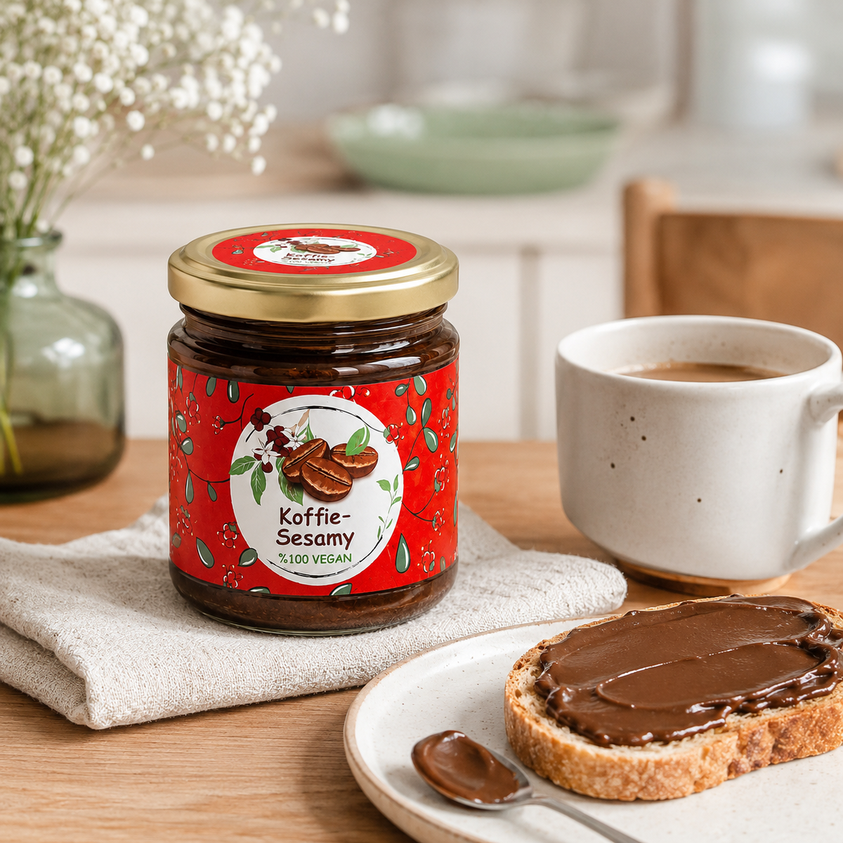 Koffie–Sesampasta