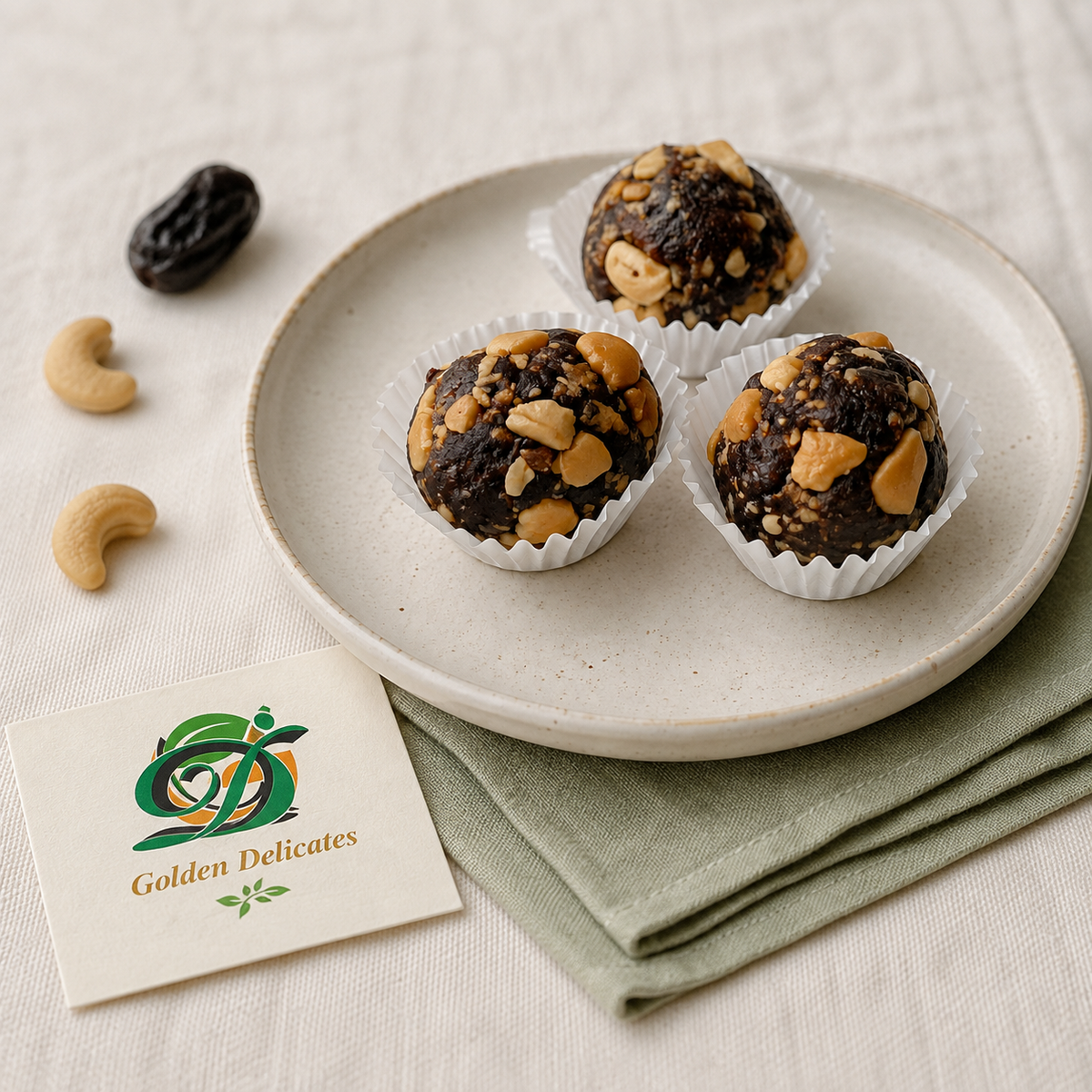 Pruimen–Cashewkoekjes met Sesam en Druivenstroop