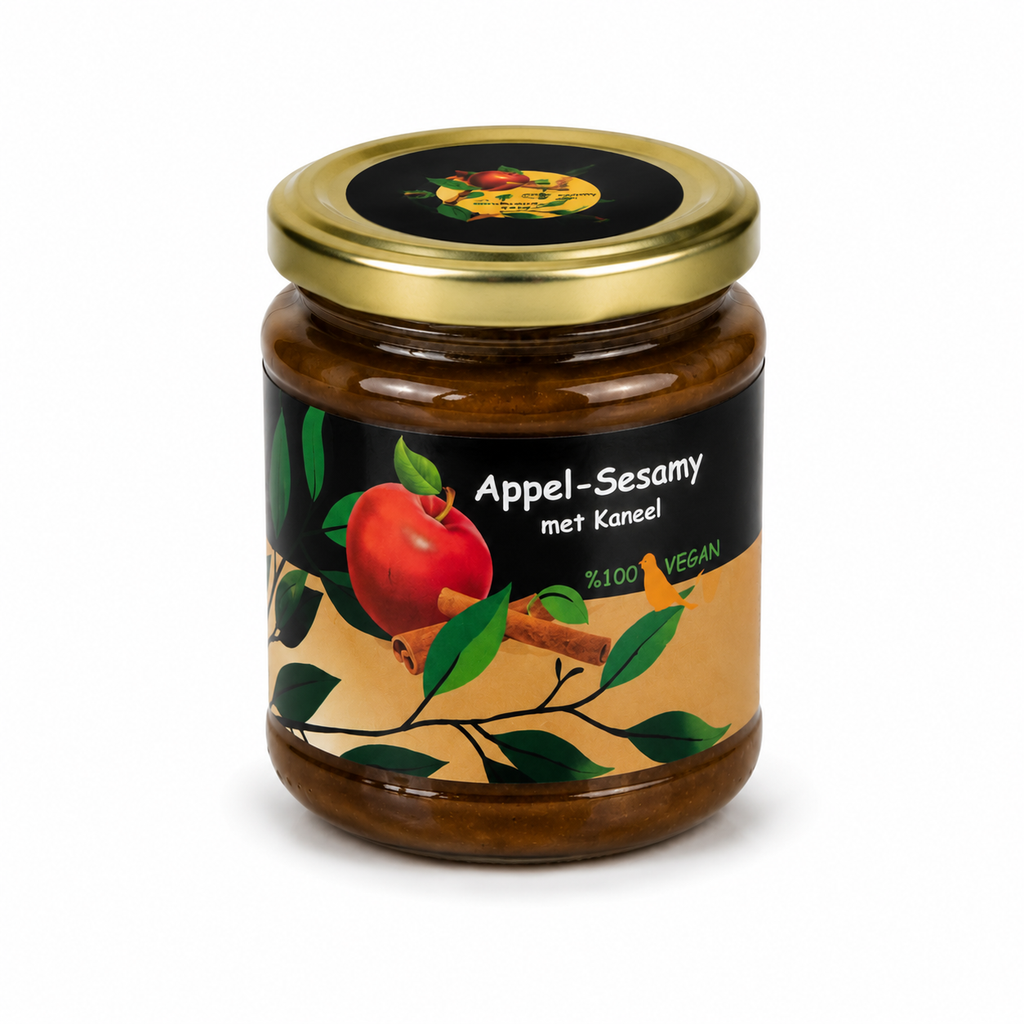 Appel–Sesampasta met Kaneel