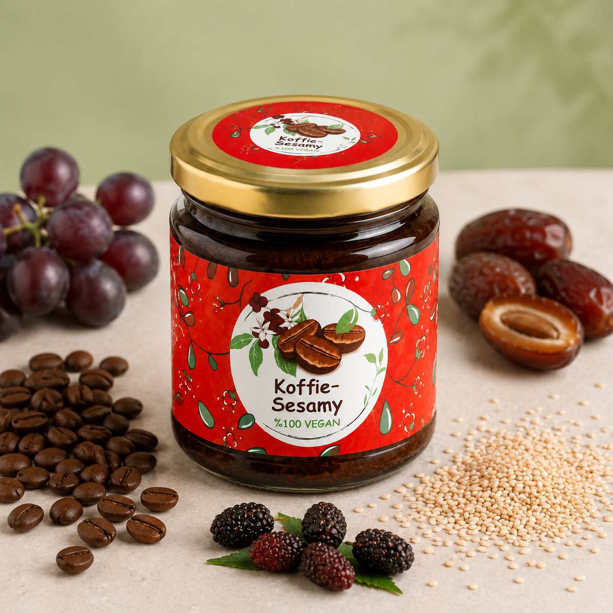 Koffie–Sesampasta