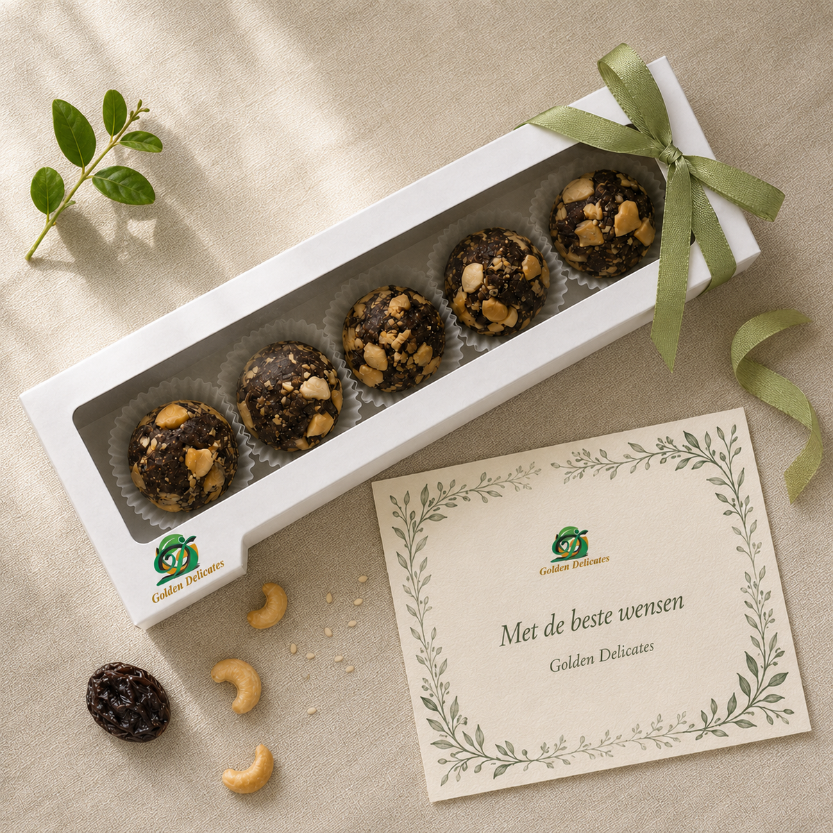Pruimen–Cashewkoekjes met Sesam en Druivenstroop